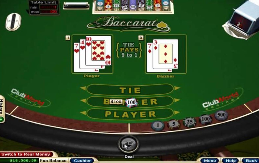 Trình tự của một ván cược Baccarat tại NOHU90